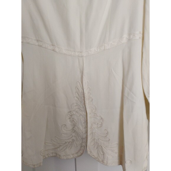 Marie St Claire Ivory Soutache Embroidery Jacket & Skirt Set Womens Victorian 8 - Picture 9 of 16
